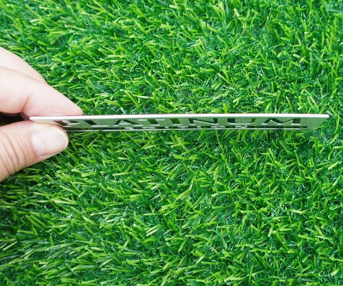 1Pc Aluminum Platinum Edition Emblem 3D Grill Trunk Fender Badge Nameplate