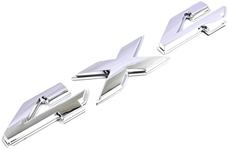 1pcs Chrome 8Inch 4X4 Emblem Badge 3D Emblem Decal Nameplate Flat Letter