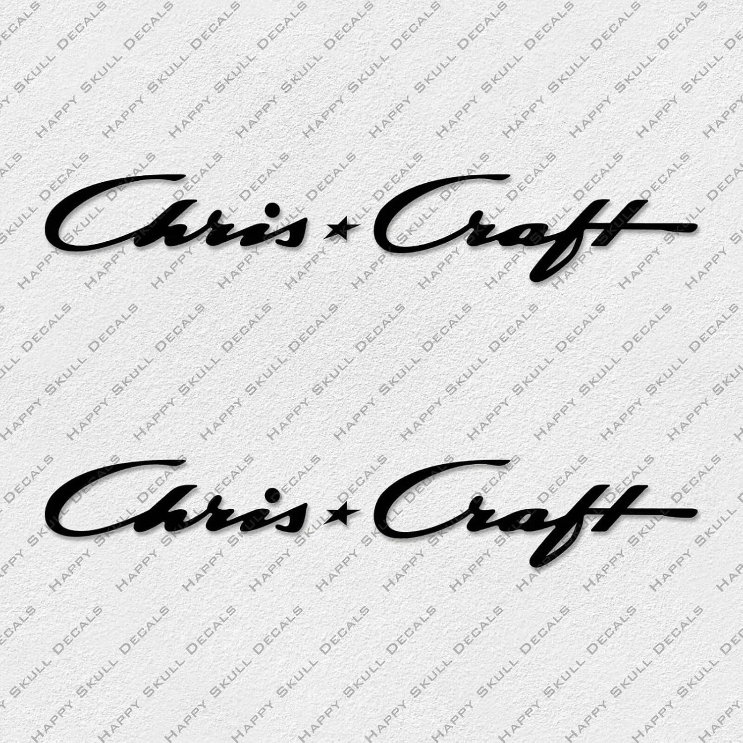 2Pc Chris Craft Decals Stickers for Boat Restoration Motor Truck, Laptop, Cup