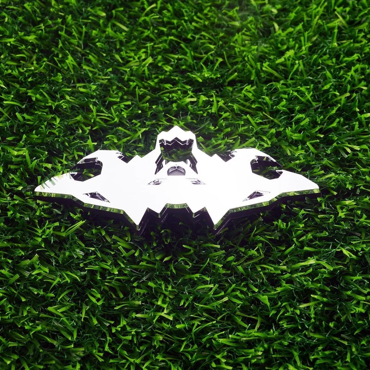 1x Wolf Emblems 3D Tailgate Side Badges Fit for Car Truck Motorc (Silver)