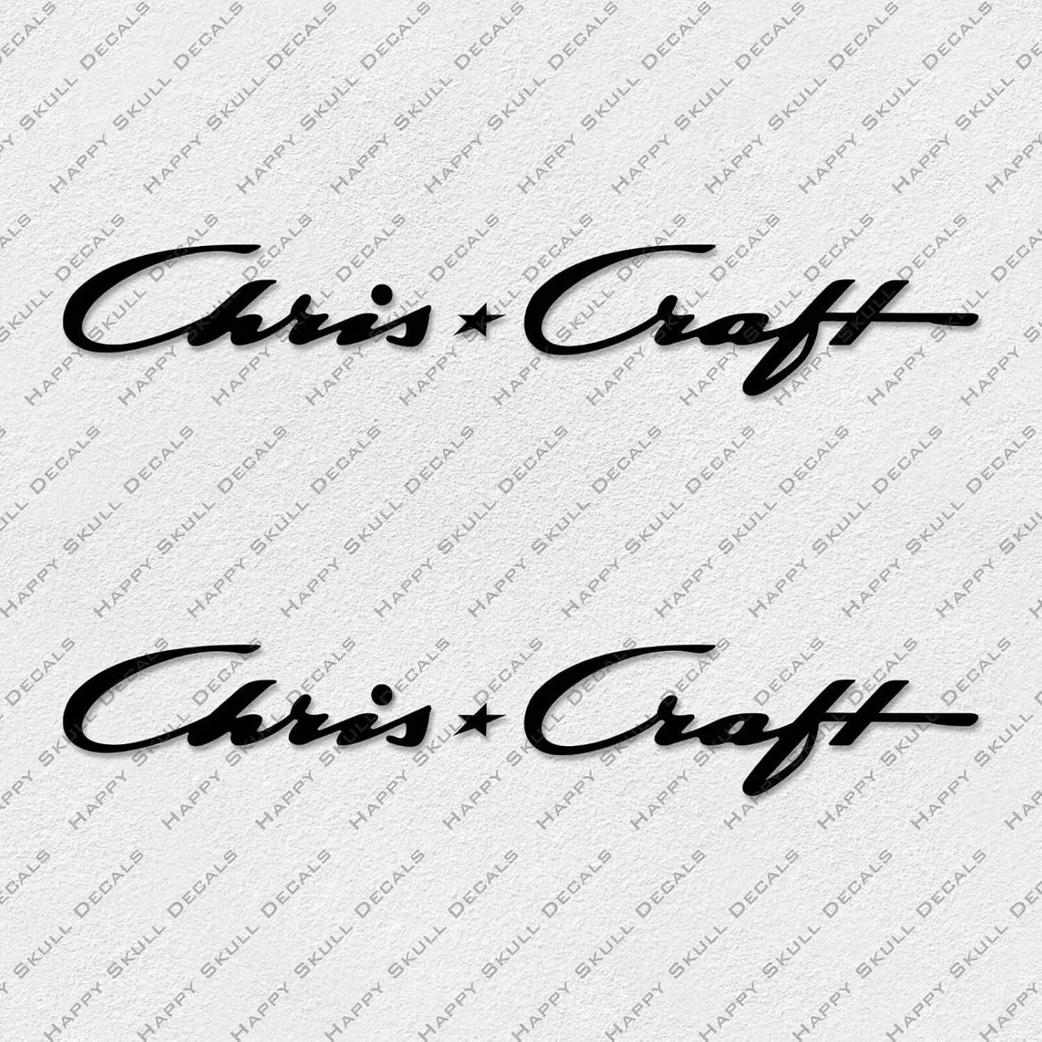 2Pc Chris Craft Decals Stickers for Boat Restoration Motor Truck, Laptop, Cup